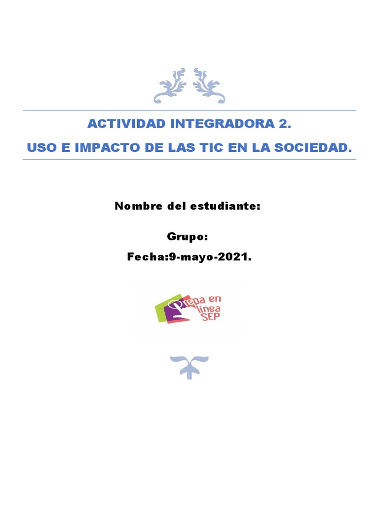 Modulo 1 Actividad 2 | PDF | Internet | Tecnología de información y ...