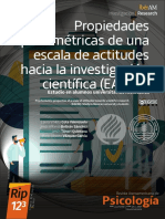 Psychometric properties of a scale of attitudes towards scientific research (EACIN): Study in Mexican university students