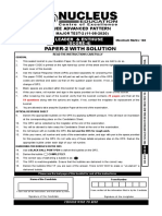 Paper-2 With Solution: Jee Advanced Pattern