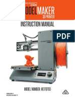 Cocoon Create ModelMaker (HE170703) Aldi 3D Printer Manual