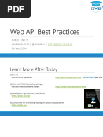 Web API Best Practices