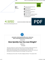 PSMF and Others - How Quickly Can You Lose Weight - Mark's Daily Apple