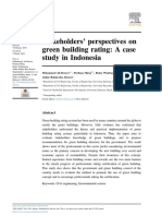 Stakeholders' Perspectives On Green Building Rating A Case Study in Indonesia