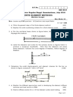Finite Element Methods: GEC-R14 M. Tech II Semester Regular/Suppl. Examinations, July 2016