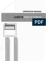 Daikin - VRV III Operation Manual