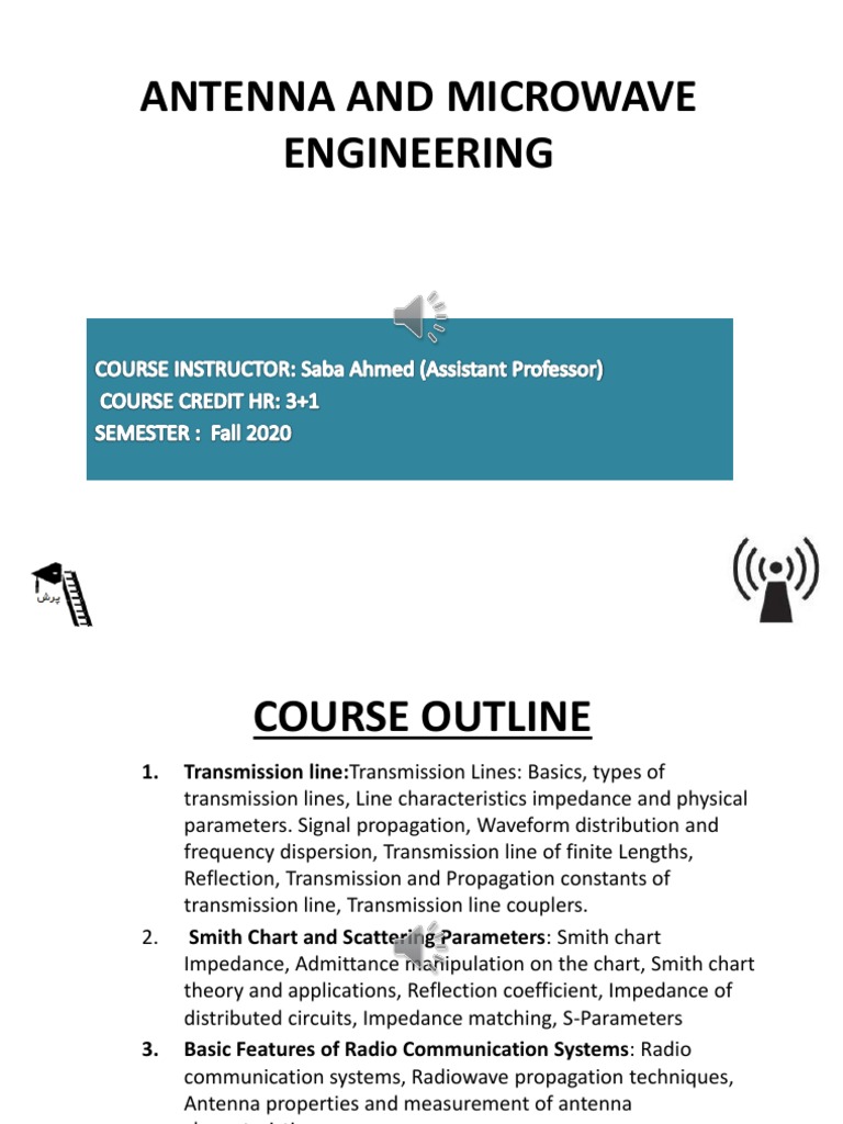 Lecture 1 - Transmission Line | PDF | Transmission Line | Antenna (Radio)