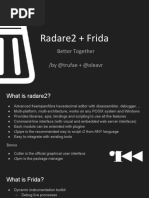 Radare2 + Frida: Better Together /by @trufae + @oleavr