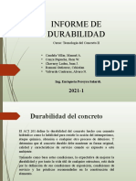 Informe de Durabilidad