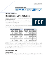 Multiposition Microelectric Valve Actuators: Valco Instruments Co. Inc