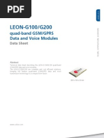 Download LEON-G100G200 Datasheet by Stavros Kalapothas SN51731895 doc pdf