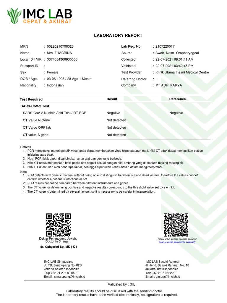 SARS-CoV-2 Test Results Summary | PDF | Epidemiology | Virology