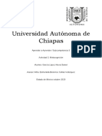 Universidad Autónoma de Chiapas: Aprender A Aprender / Subcompetencia 3