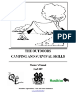 The Outdoors Camping and Survival Skills: Member's Manual Draft 2007