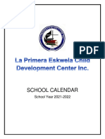 School Calender 2021-2022