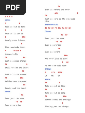 Piano Chords Lyrics Pdf Song Structure Musical Forms