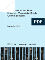 Assessment of The Prison System in Mogadishu - South - 9 - 2012
