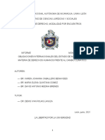 Obligaciones Internacionales Del Estado de Nicaragua 21 06 2021