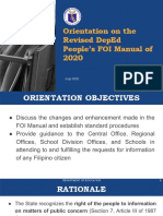 DepEd FOI Manual Orientation