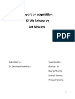 Report On Acquisition of Air Sahara by Jet Airways