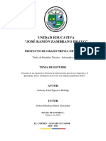 PROYECTO DE GRADO - Creación de Un Repositorio (Sistema de Información) para La Investigación y El Aprendizaje