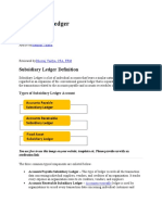 Subsidiary Ledger Definition