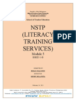 NSTP (Literacy Training Services) : Bsed 1-B