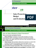 Chapter 19 Sales Promotions Budget and Evaluation-Sales and Distribution Management