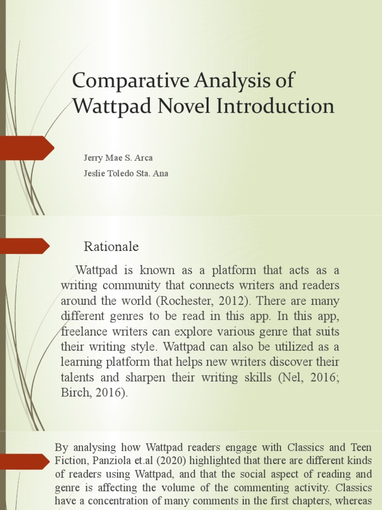 Analyzing Wattpad Novel Intros | PDF | Data | Qualitative Research