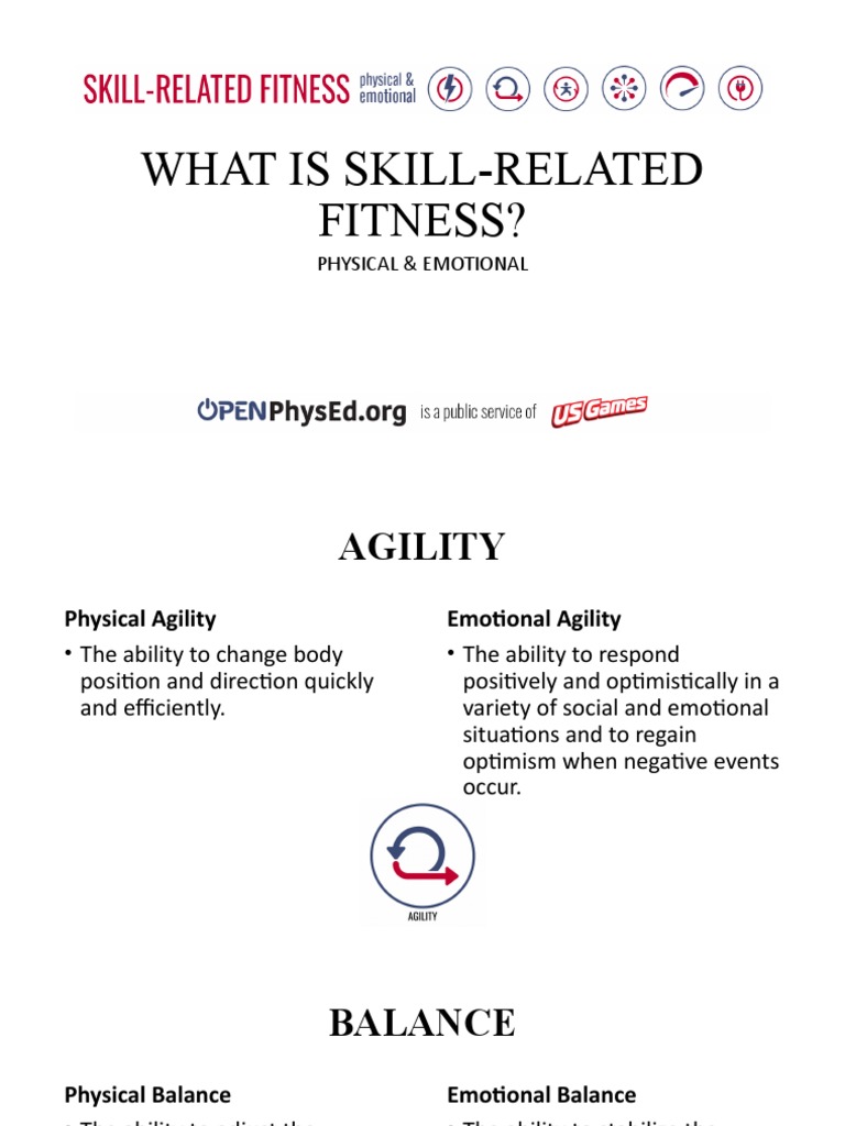 Understanding Skill-Related Fitness | PDF