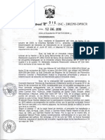 Resolución Directorial N 16 INC - DREPH-DPHCR
