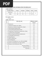 Ce348: Information Technology: Credits and Hours: Teaching Scheme Theory Practical Tutorial Total Credit