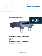 Power Supply NGMO1 and Power Supply NGMO2: Operating Manual