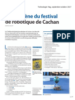 Dans l'Arène Du Festival de Robotique de Cachan (Technologie Mag, Sept-oct-17)