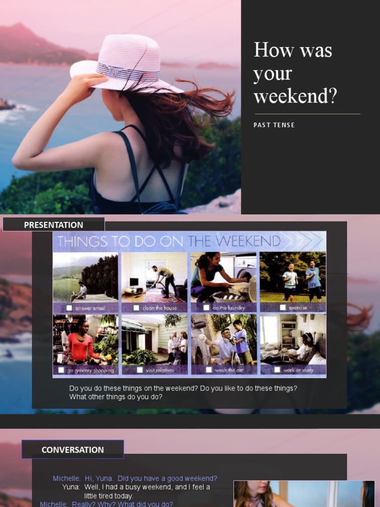 What Did You Do On The Weekend - Past Tense | PDF