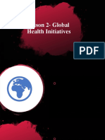 Lesson 2 - Global Health Initiatives 10