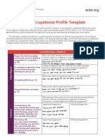 Occupational Profile Template