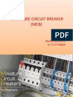 Miniature Circuit Breaker (MCB) : Prepared by Mehta Darshan B. S.L.T.I.E.T-Rajkot