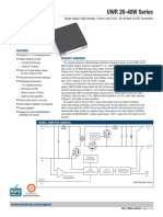 UWR 26-40W Series: Single Output, High-Density, 3.3V and 5 V, 26-40 Watt, DC/DC Converters