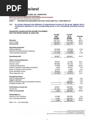 Financial Report