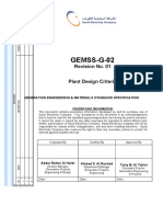 G.25-GEMSS-G-02 Rev 01plant Design Criteria