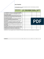 Fixed Assets Internal Controls Checklist