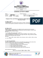 Department of Education: Learning Activity Sheet