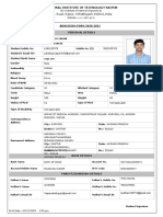 First Year Application Form