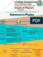 Department of Physics: Two Days International Conference On