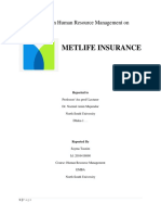 A Report On Human Resource Management On Metlife (Final)