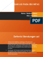 Bandungan Asi Pada Ibu Nifas: Nama: Badaria Rekol Nim:1914003