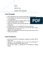 Swot Analysis On Zales-Neha Shelke