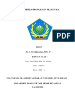 Resume Sistem Manajemen Stasiun KA - Irfani Dwi Arifianto - 2003042 - MTP 1.3