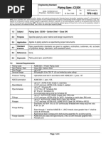 Piping Spec: CS300 TFS 1022: Engineering Standard