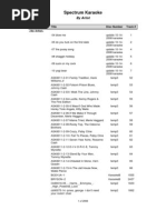 Download Spectrum Karaoke Song List by SpectrumKaraoke SN51735795 doc pdf